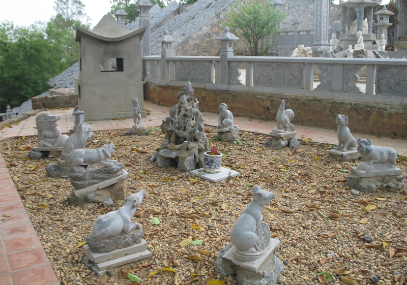 Bộ 6 con giáp lợn, chó, gà, khỉ, ngựa, hổ